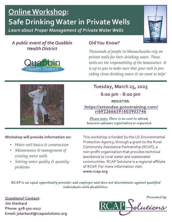 Private Well Water Safety workshop