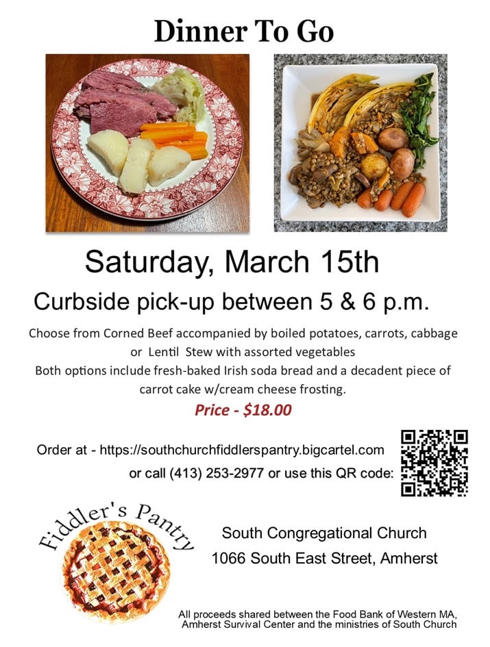 St. Patrick’s Day To-Go Dinner