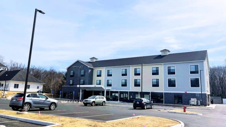 Final touches are in progress for Towne Place Suites, Hadley.