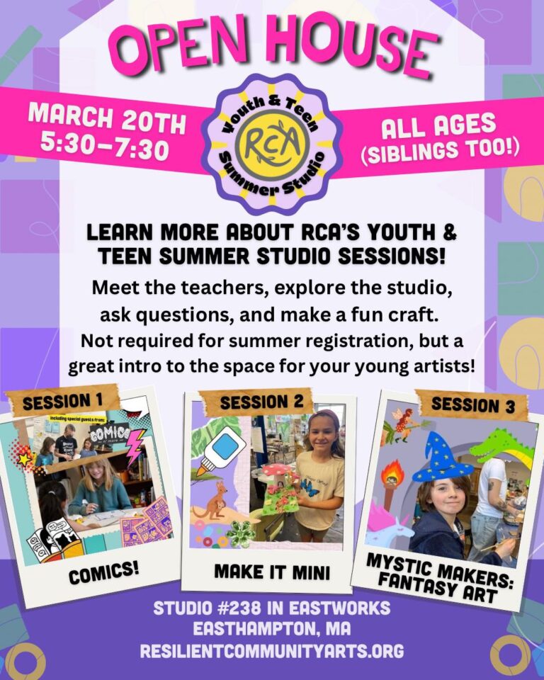 Youth Art Studio Open House Easthampton