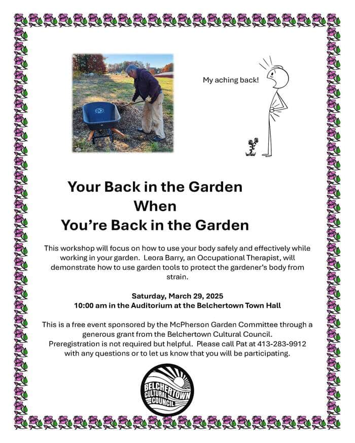 Gardening Safety Workshop Belchertown