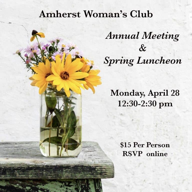 Amherst womans club luncheon