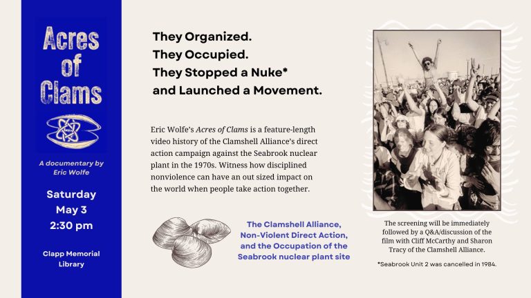 Acres of Clams documentary in Belchertown