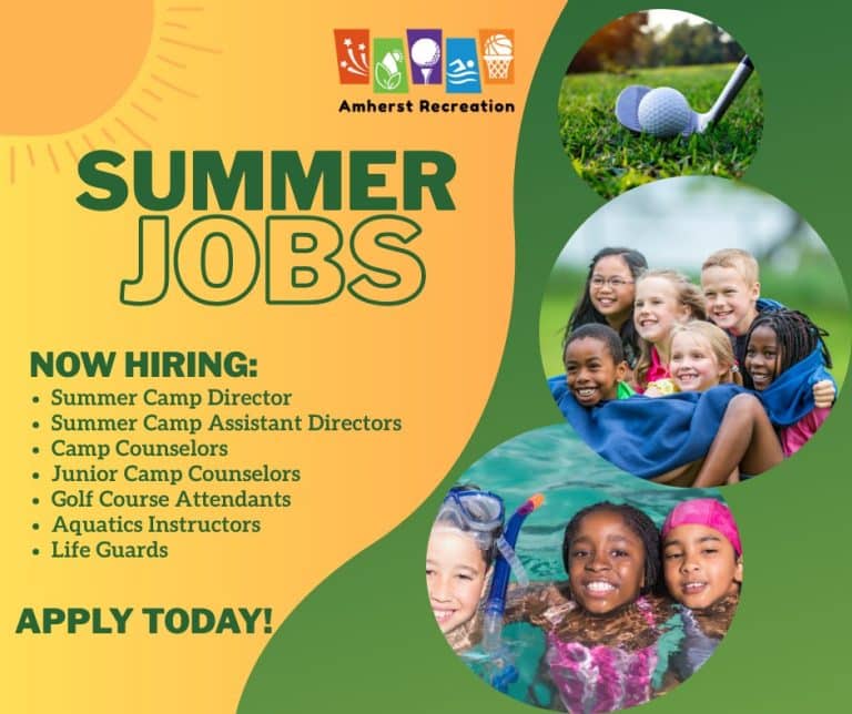 2025 summer jobs in Amherst
