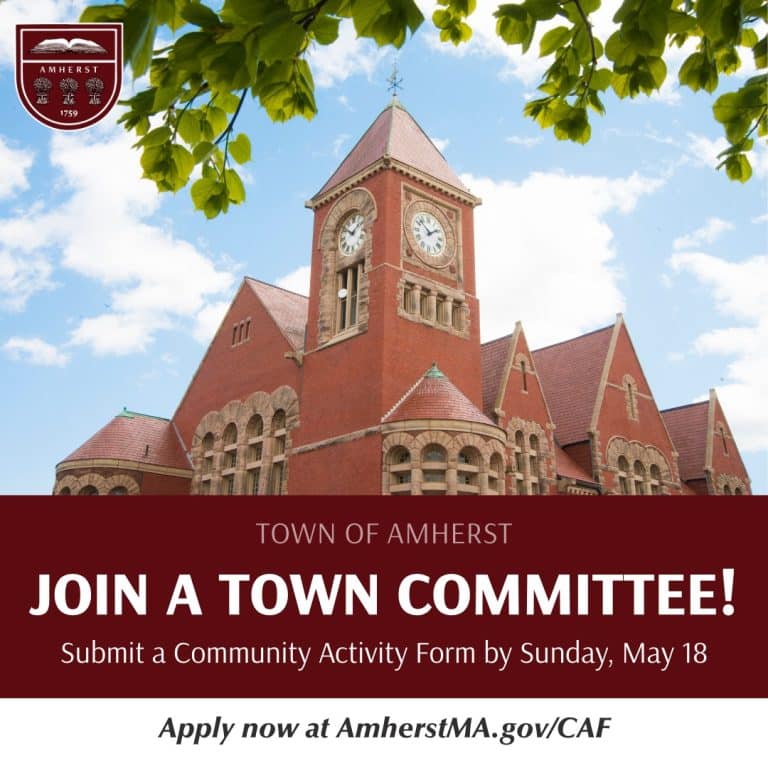 Amherst town committees volunteer