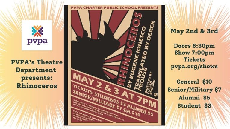 PVPA Rhinoceros play in South Hadley