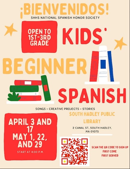 kids Spanish class in South Hadley