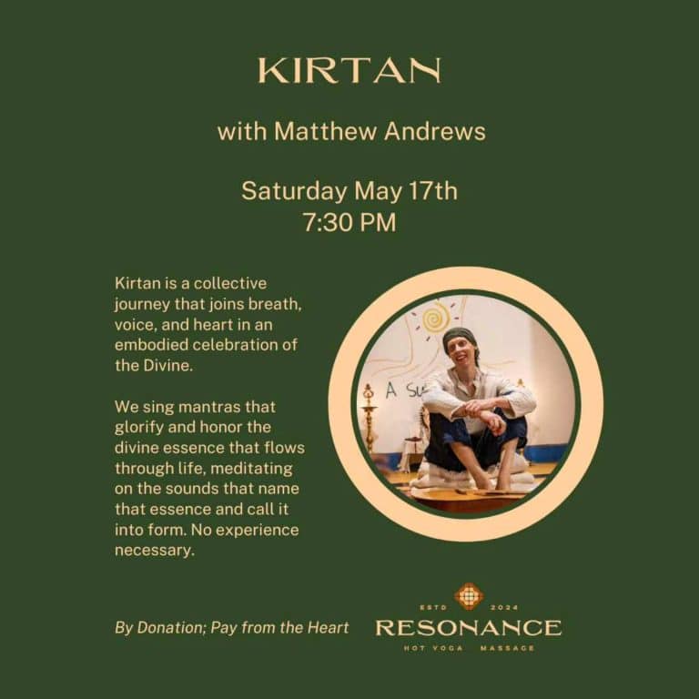 kirtan at Resonance Yoga