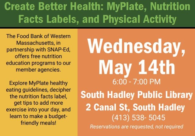 Nutrition workshop in South Hadley
