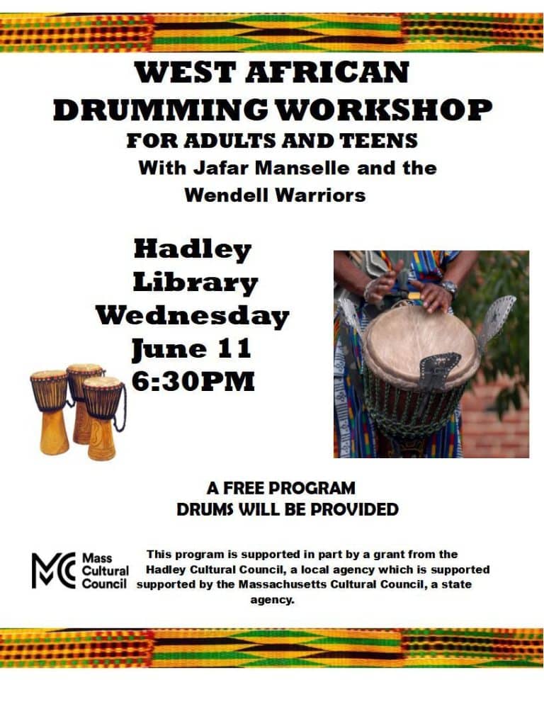 drumming workshop in Hadley