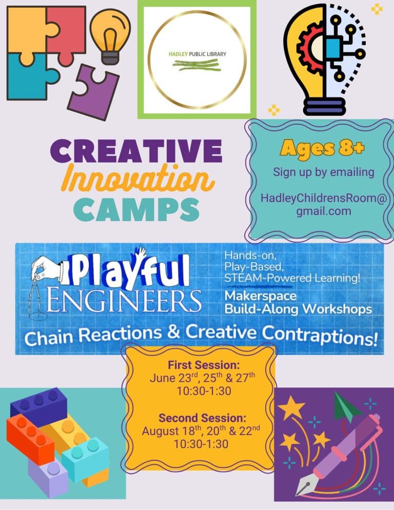 STEAM camps at Hadley library