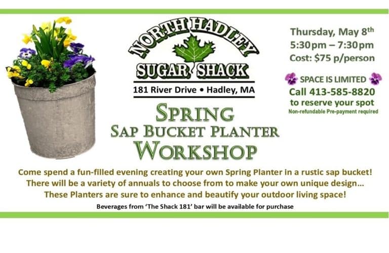 sap bucket planter workshop Hadley