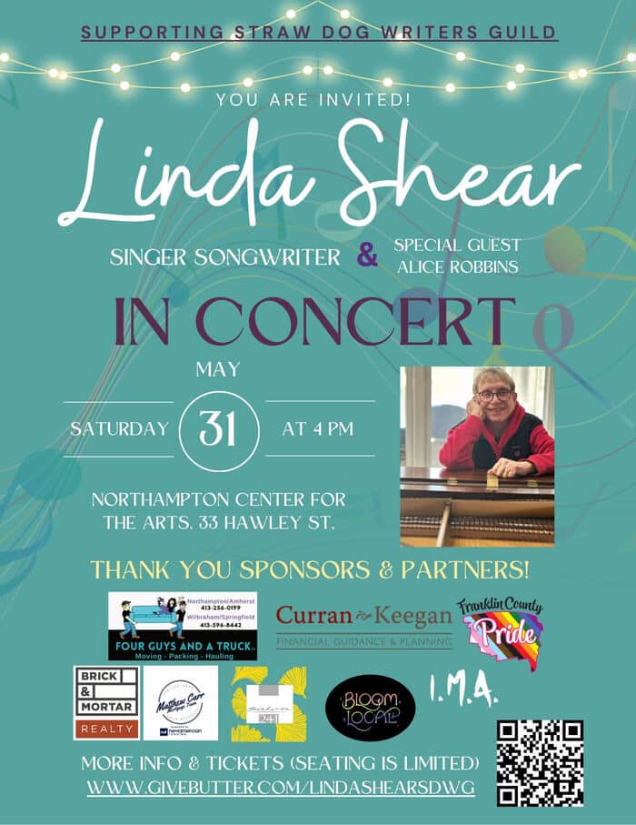 Linda Shear concert in Northampton