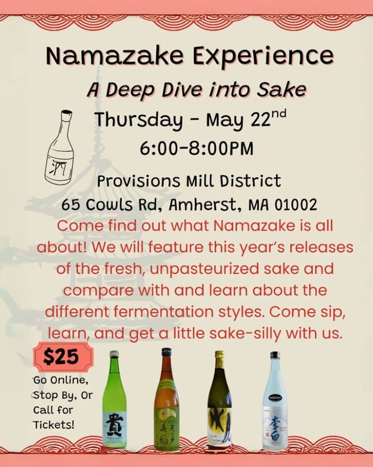 Namazake Sake Tasting