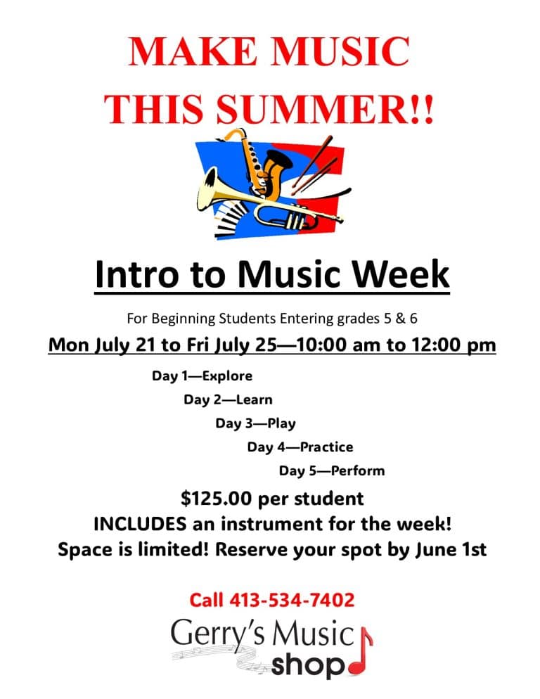 Intro to Music Week summer