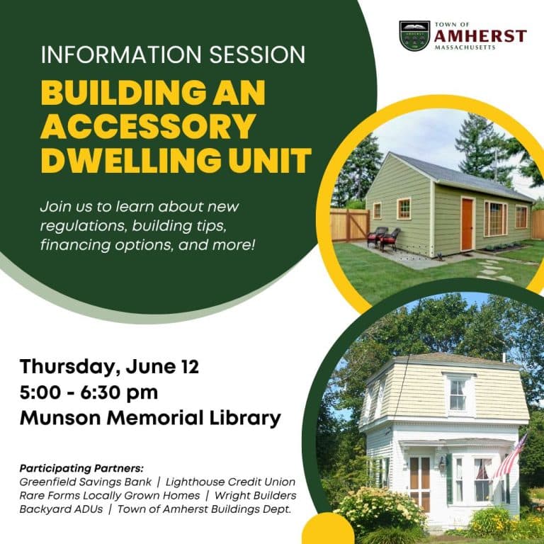 ADU workshop in Amherst