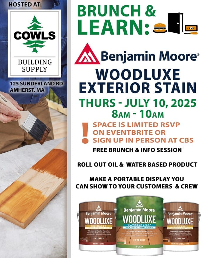 Brunch & Learn contractor workshop in Amherst