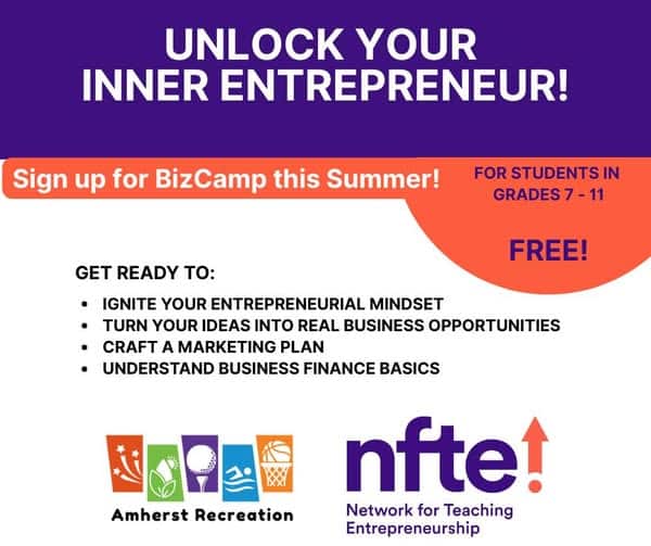 youth BizCamp in Amherst