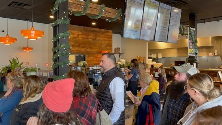 Guests at the launch of Skinny Pancake launch, January 2025 - FungaiFoto