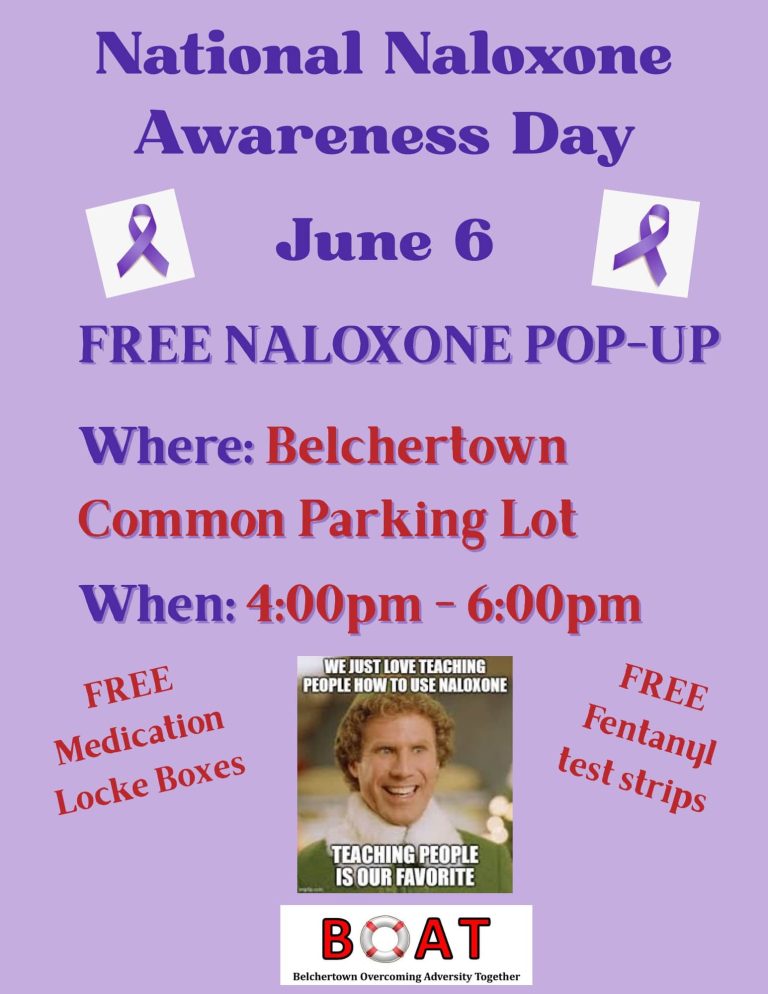 free naloxone in Belchertown