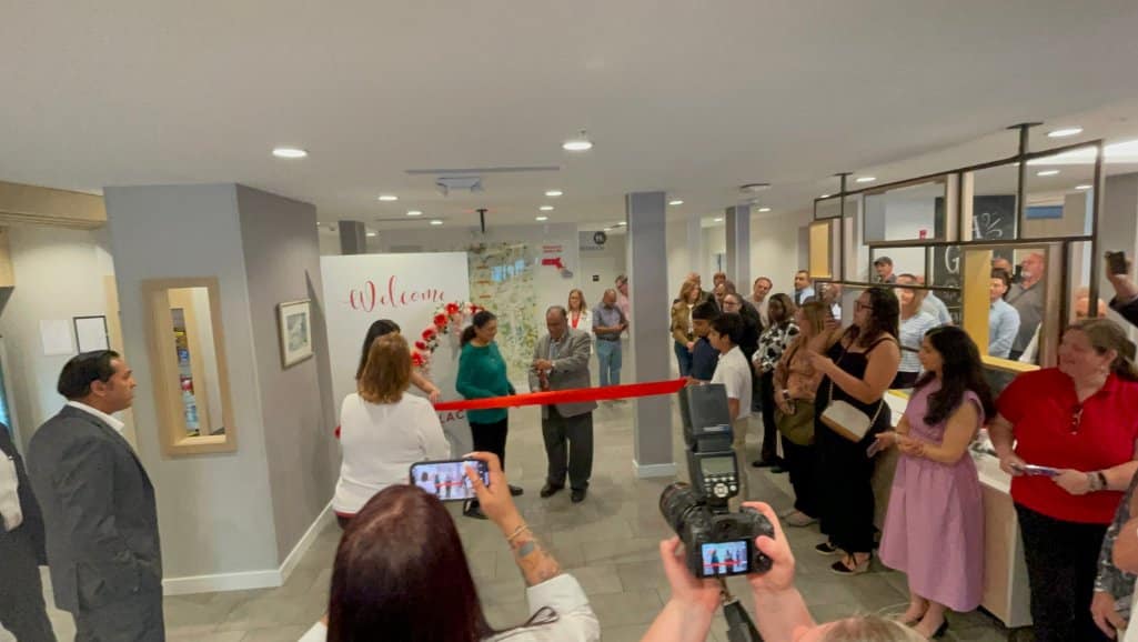 Ribbon cutting at the grand opening of TownePlace Suites Hadley Amherst