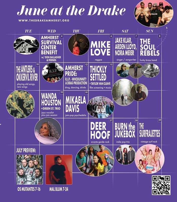 Drake Amherst June events