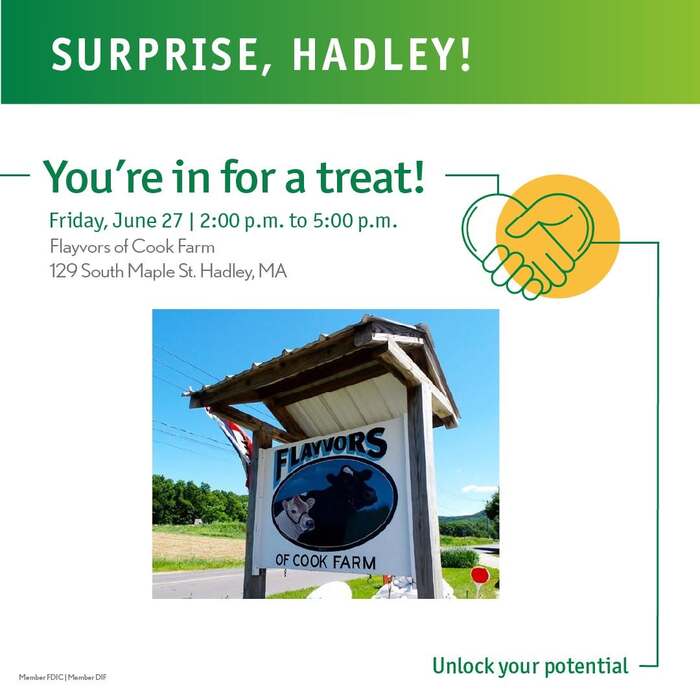 free ice cream in Hadley