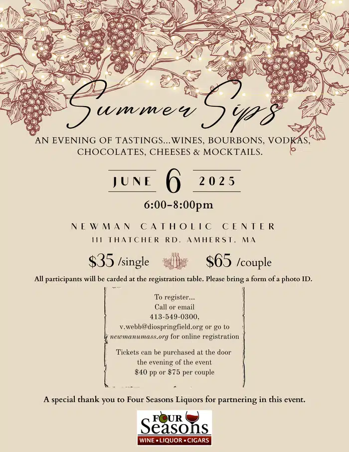 wine tasting Newman Amherst