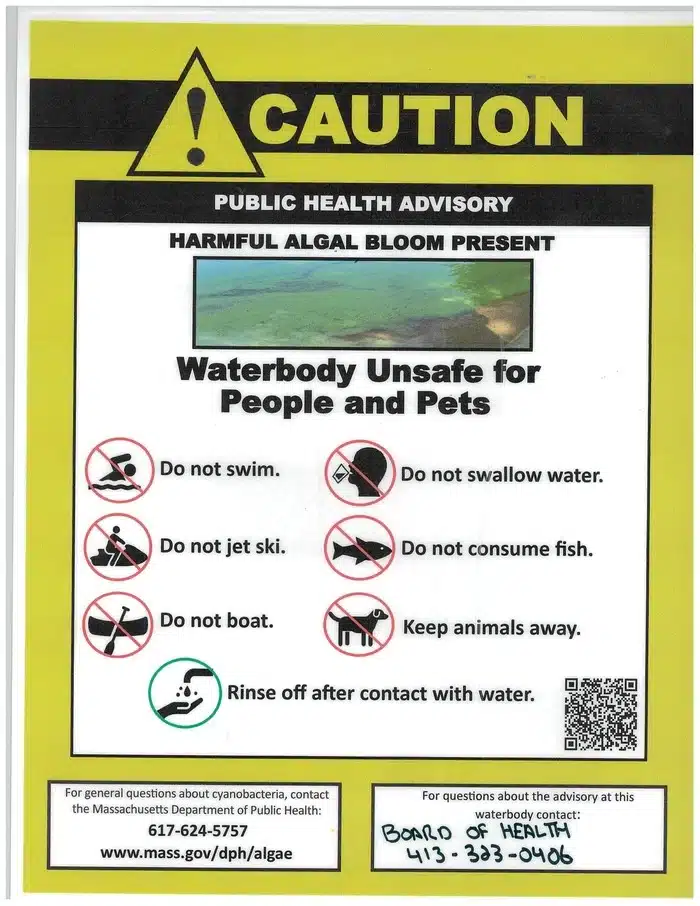 Lake Holland algae advisory