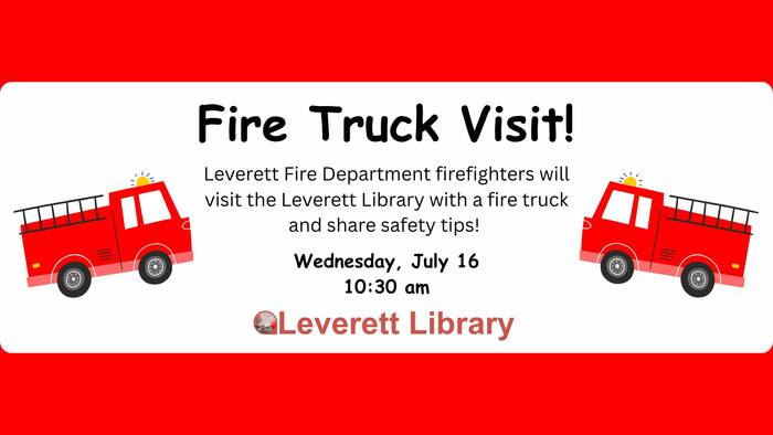 fire truck visit Leverett