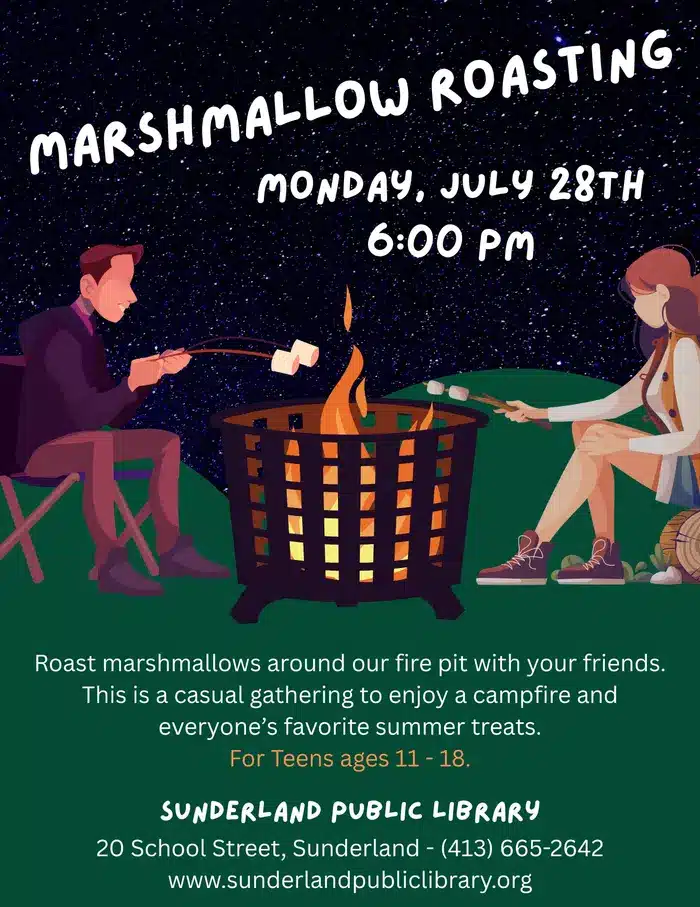 teen marshmallow roasting