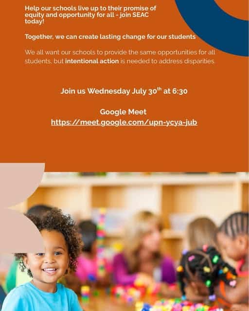 SEAC meeting equity