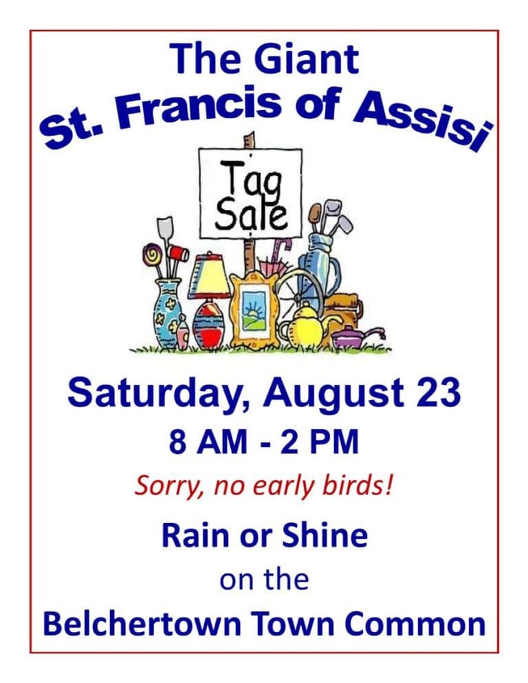 St. Francis Tag Sale Belchertown 2025