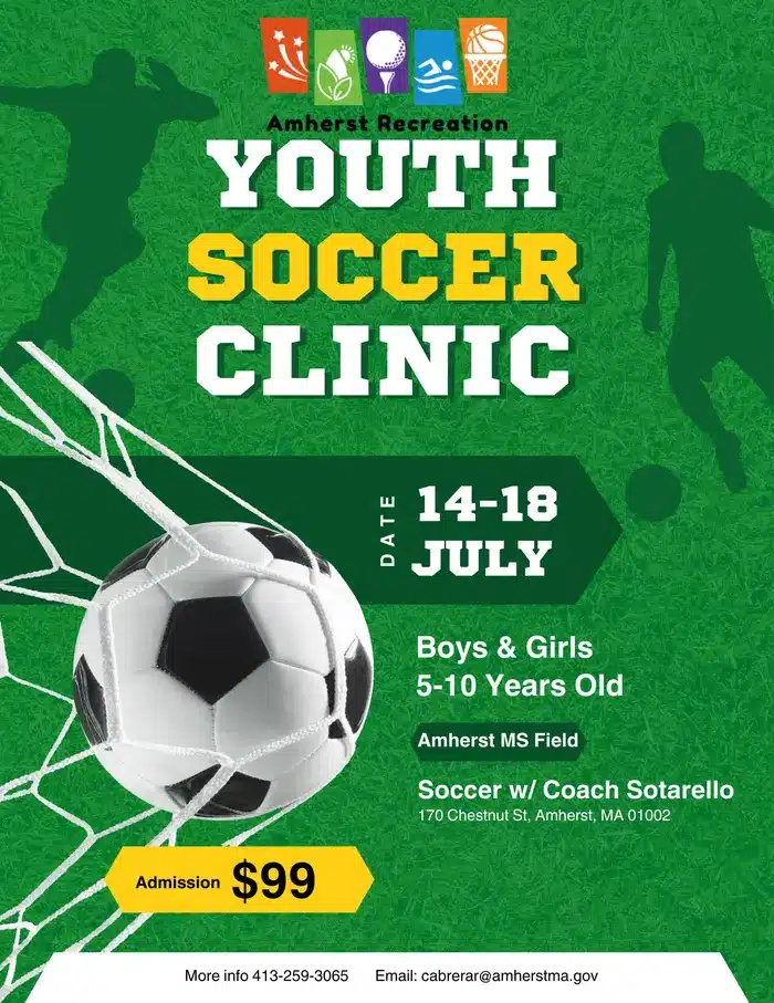 Amherst youth soccer clinic