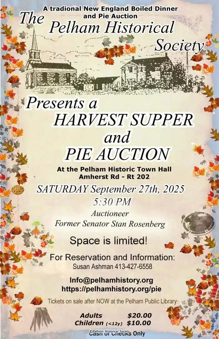 harvest supper in Pelham