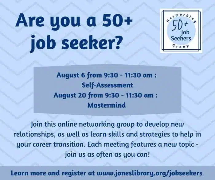 50+ job seekers networking