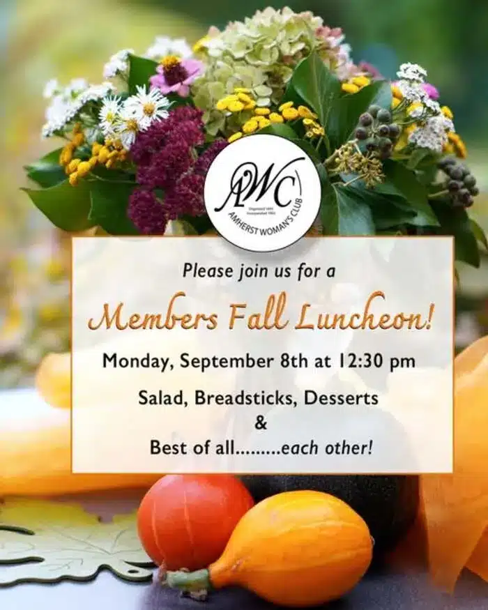 Amherst Woman's Club luncheon 2025