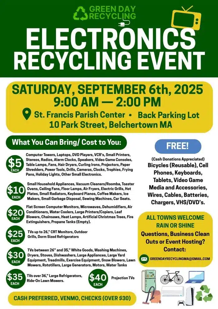 electronics recycling in Belchertown