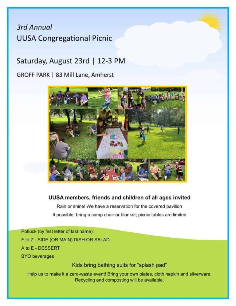 UUSA Congregational picnic in Amherst