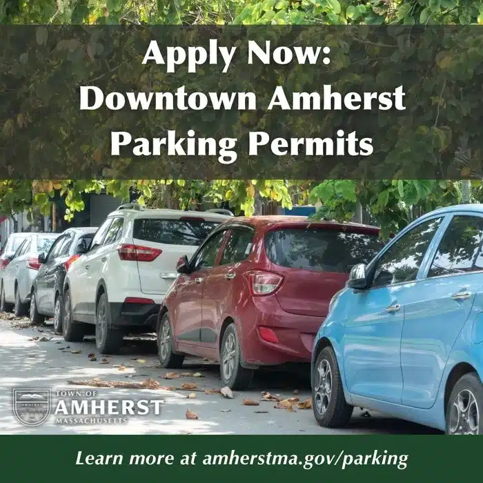 Downtown Amherst parking permit
