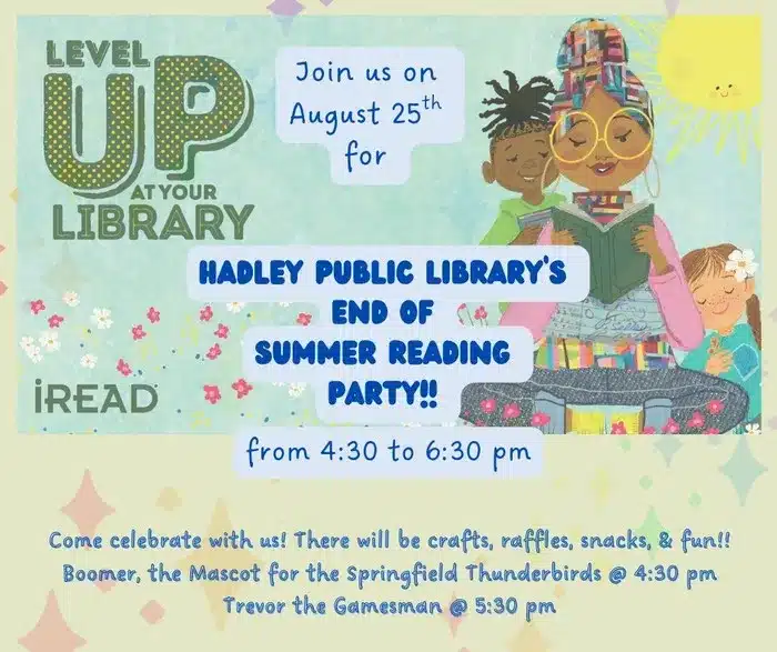 summer reading party in Hadley