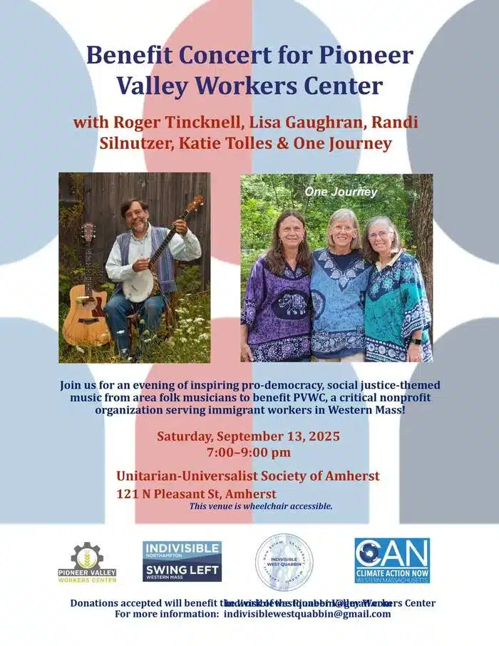 PVWC benefit concert in Amherst