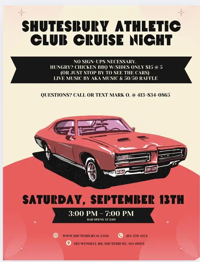 car show in Shutesbury