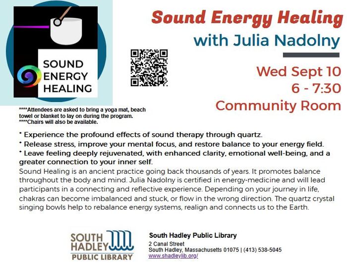 Sound healing in South Hadley