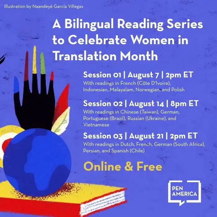 Women in Translation readings 2025