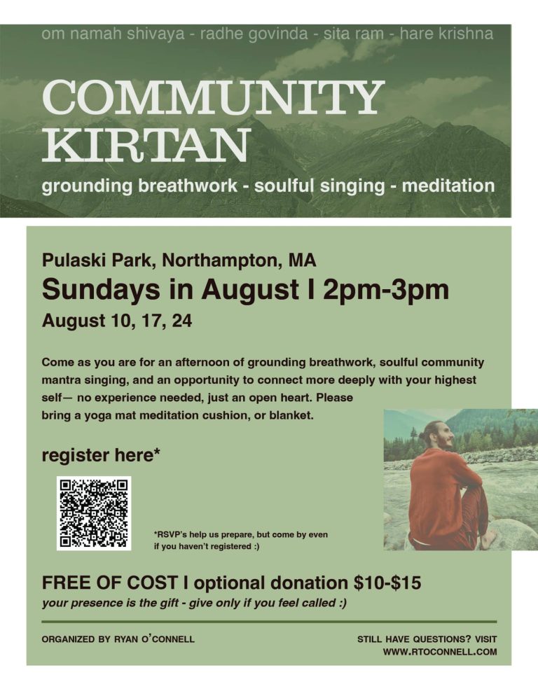 Community Kirtan flyer