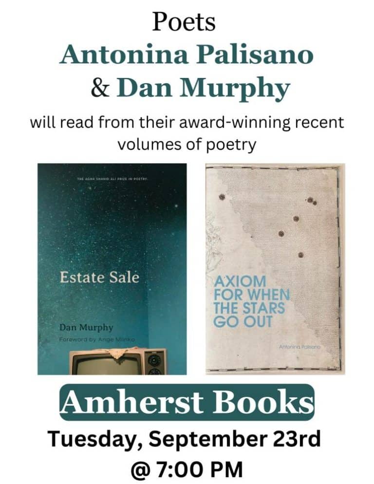 Amherst Books poetry reading 2025
