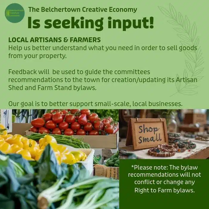 artisan and farm stand survey in Belchertown