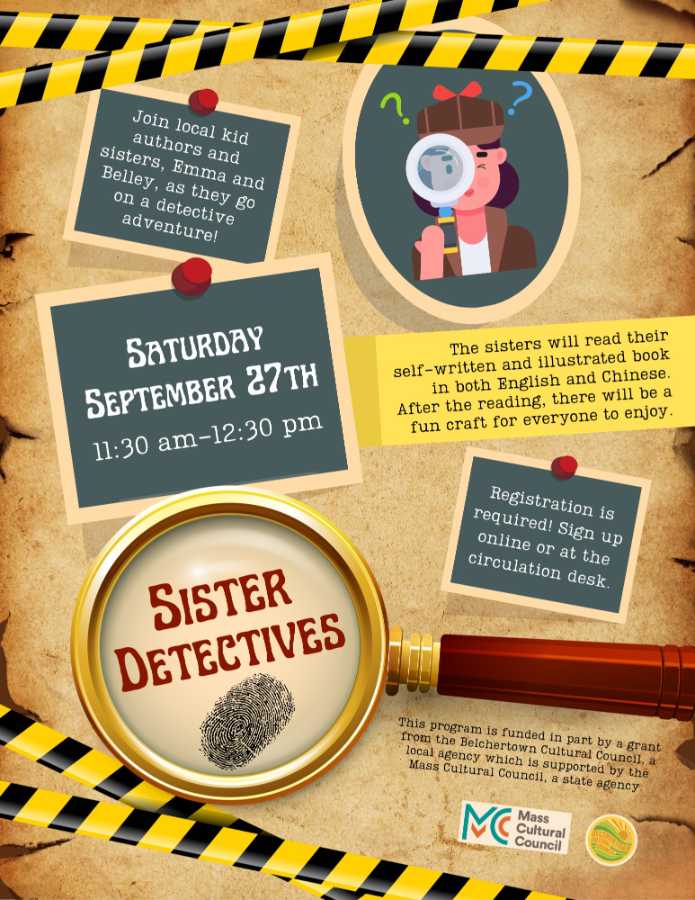 Clapp Memorial Library Sister Detectives 2025