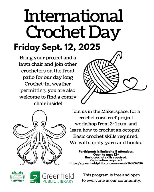 International Crochet Day Greenfield 2025
